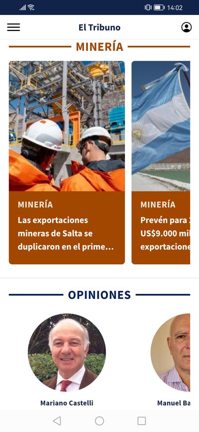 El Tribuno — Minería y Opiniones